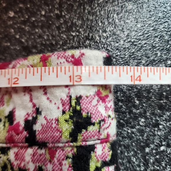 Anthropologie Maeve XS Stretch Knit Floral Jacquard Pencil Skirt Classic Office - Picture 5 of 5